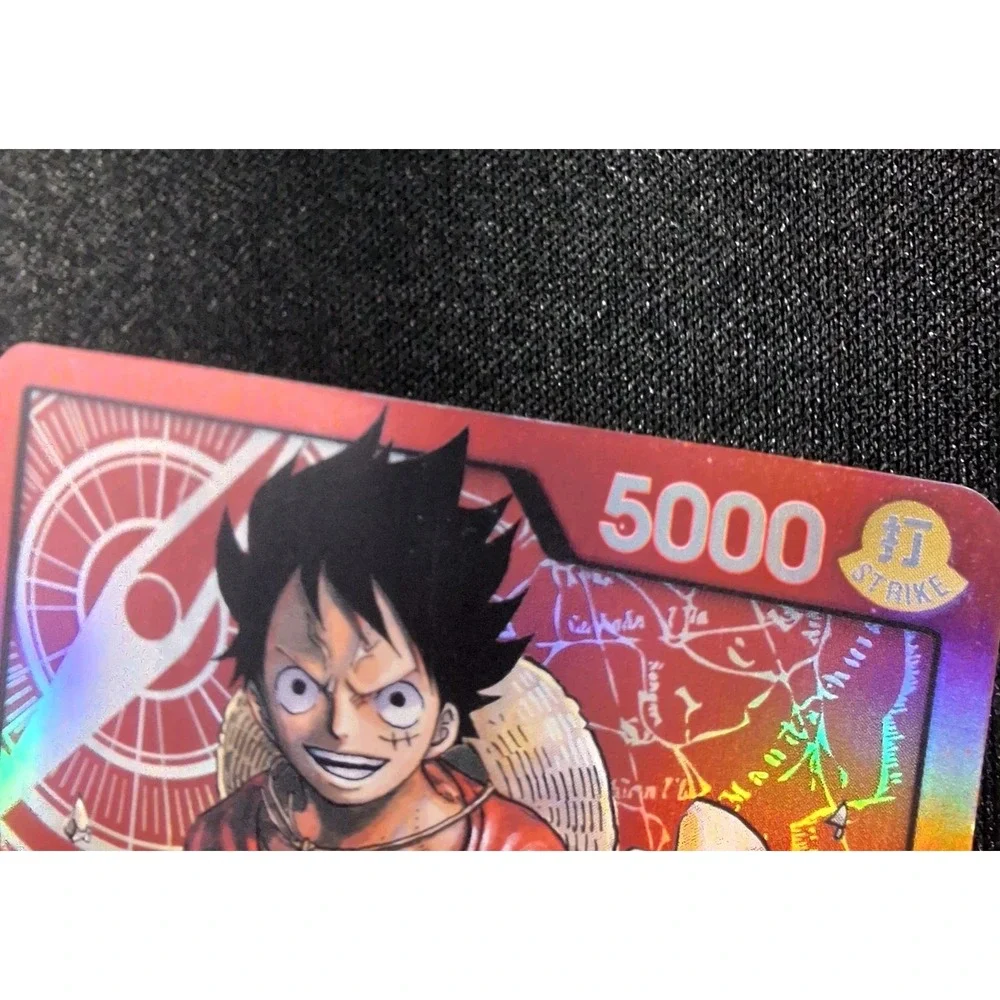 2022 One Piece Monkey D. Luffy PRE ERRATA  holo Foil ST01-001 Pre-errata RARE